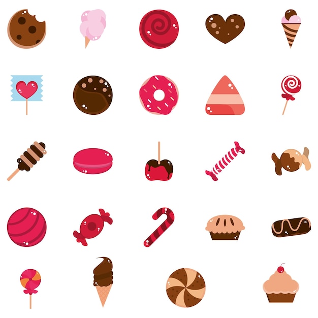 un collage de diferentes helados y helados