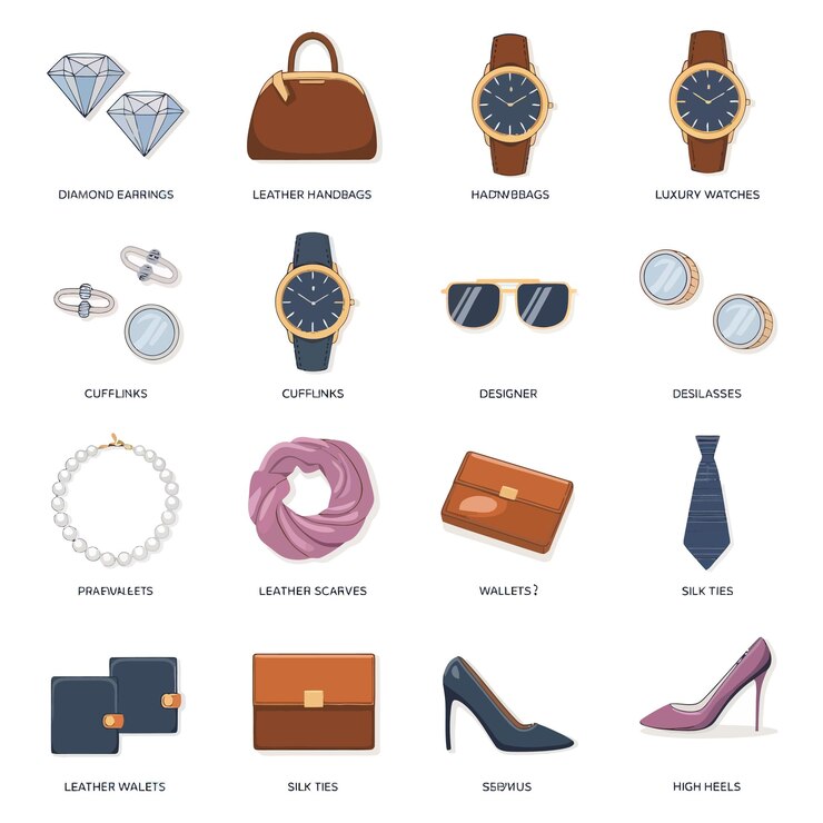Vector un collage de diferentes relojes, incluido un reloj y un reloj