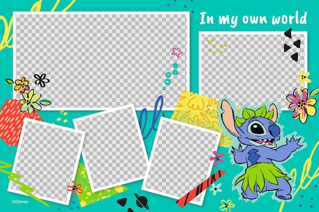 Collage de fotos de Lilo y Stitch
