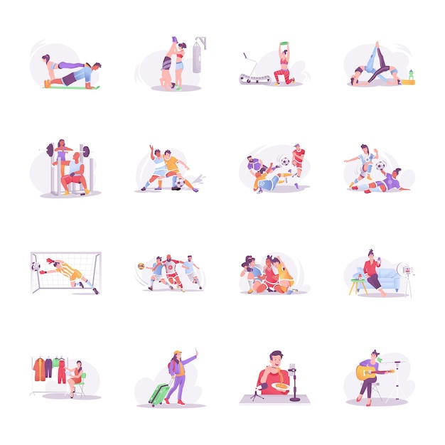un collage de imágenes de personas haciendo diferentes cosas