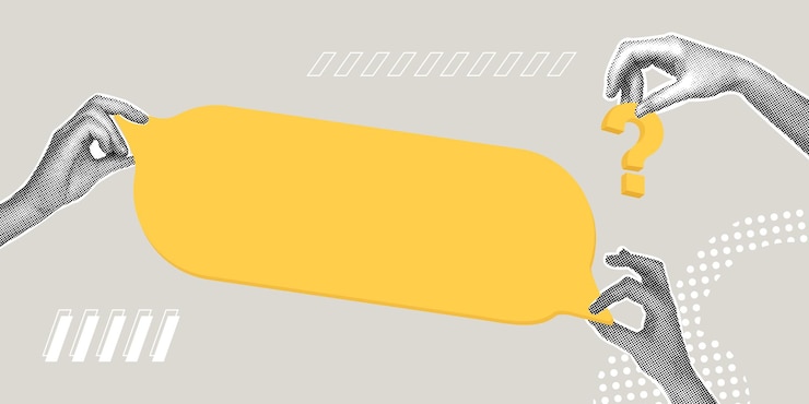 Vector collaje de conceptos de negocios de media tonalidad de moda ilustración vectorial de la resolución de problemas de comunicación
