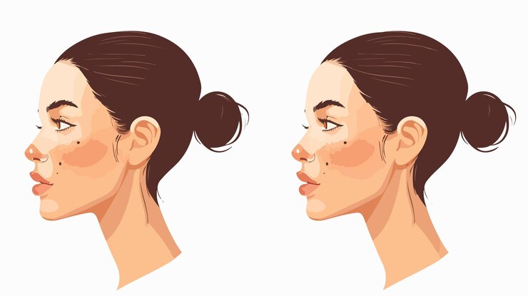 Vector collaje vectorial eficaz para el tratamiento de las espinillas para los profesionales del cuidado de la piel