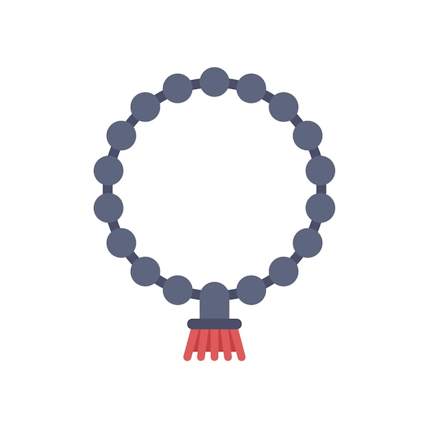 Collar de mala budista con borla roja para la meditación y la atención plena
