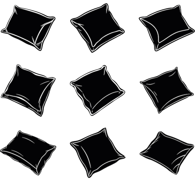 Collection of Black Pillows
