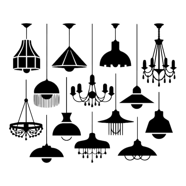 Collection of Silhouette Pendant Lights