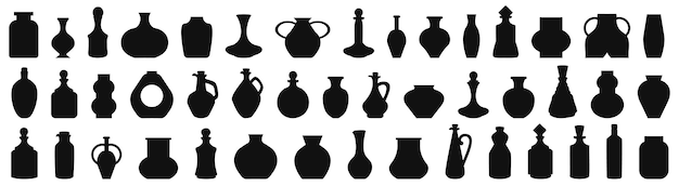 Collection of various vase silhouettes