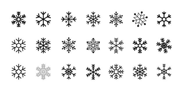 Collection of Winter Snowflake Designs