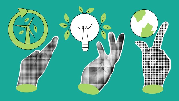 Vector colocar el concepto de esg gobernación social ambiental y corporativa negocios verdes