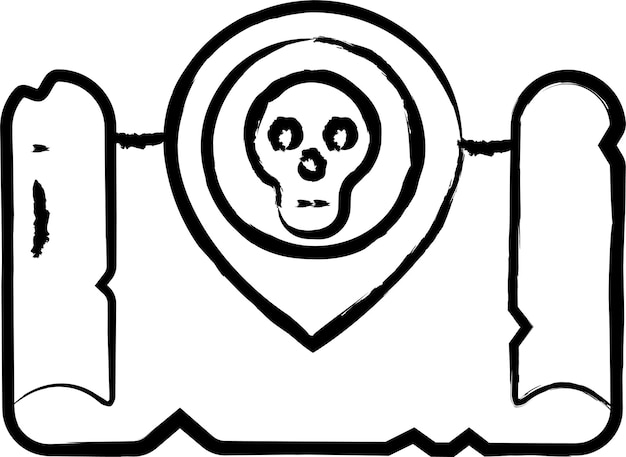 Coloque la ilustración vectorial dibujada a mano