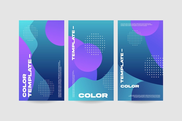 El color abstracto las plantillas de diseño de fondo el cartel vectorial