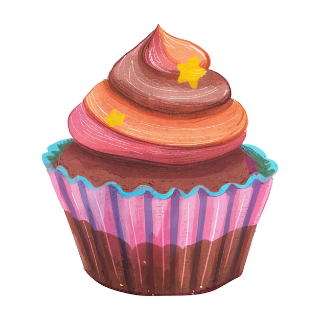El color del agua del pastel de chocolate Ilustratón 2