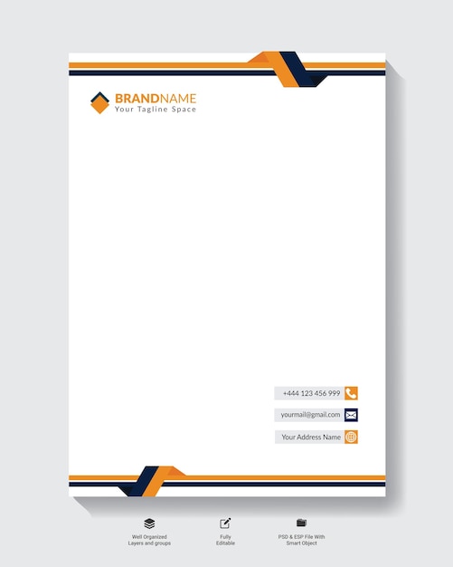 Color amarillo Imprimible Título en blanco Título comercial y Título comercial corporativo a4