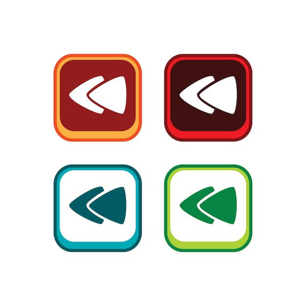 color aplicación icono botón juego activo tema vector