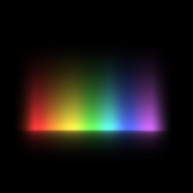 Color arco iris Efecto de luz Gradiente superposición translúcida