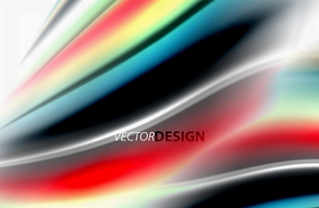 Color del arco iris ondas vectoriales borrosas fondo abstracto ilustración artística vectorial para la presentación de la aplicación papel tapiz banner o cartel