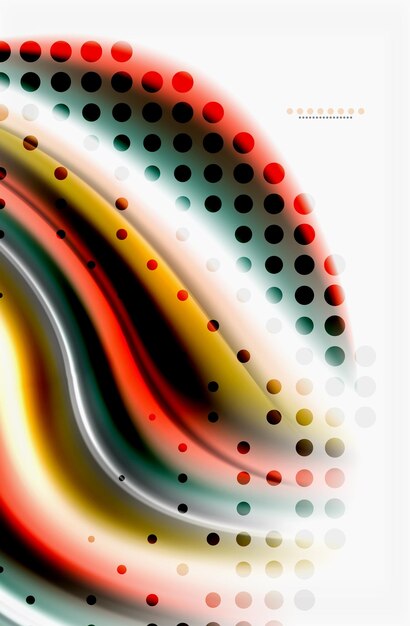 Color del arco iris ondas vectoriales borrosas fondo abstracto ilustración artística vectorial para la presentación de la aplicación papel tapiz banner o cartel