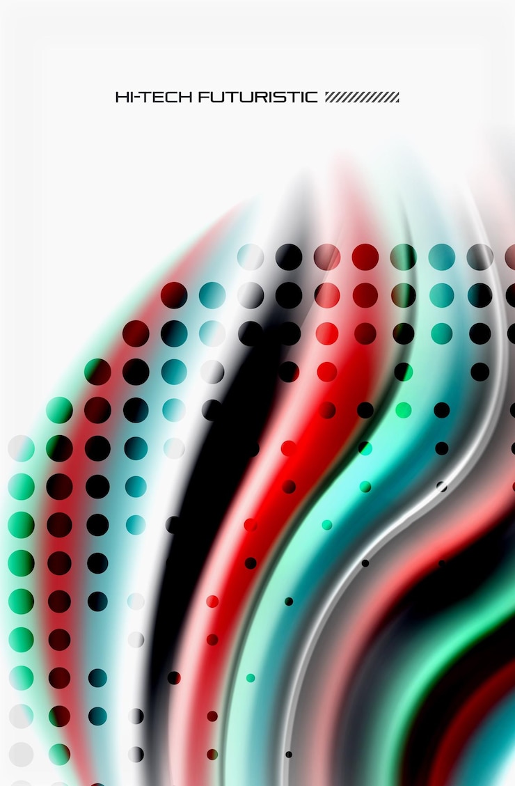 Vector color del arco iris ondas vectoriales borrosas fondo abstracto ilustración artística vectorial para la presentación de la aplicación papel tapiz banner o cartel