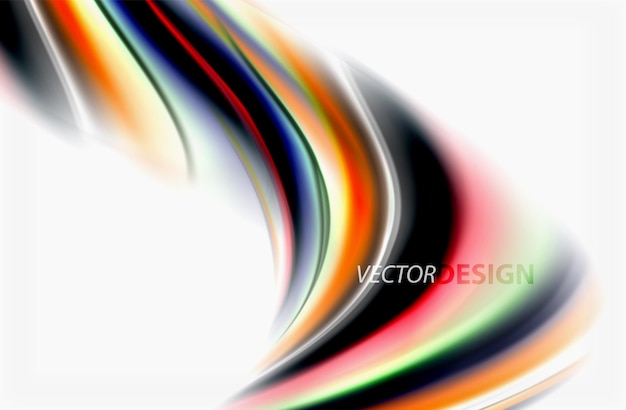 Color del arco iris ondas vectoriales borrosas fondo abstracto ilustración artística vectorial para la presentación de la aplicación papel tapiz banner o cartel