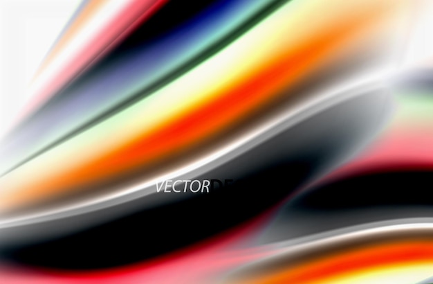 Color del arco iris ondas vectoriales borrosas fondo abstracto ilustración artística vectorial para la presentación de la aplicación papel tapiz banner o cartel