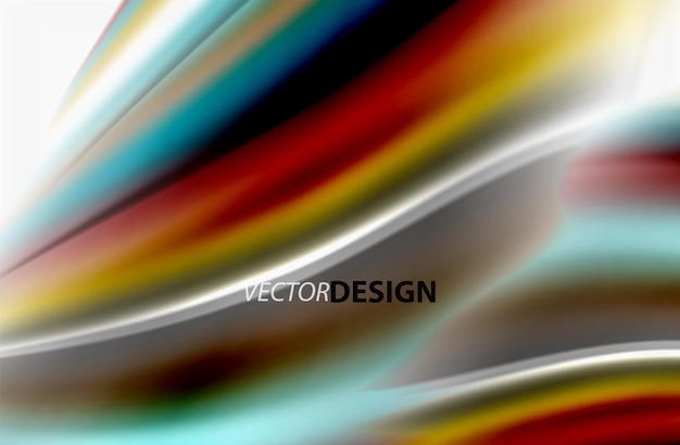 Color del arco iris ondas vectoriales borrosas fondo abstracto ilustración artística vectorial para la presentación de la aplicación papel tapiz banner o cartel