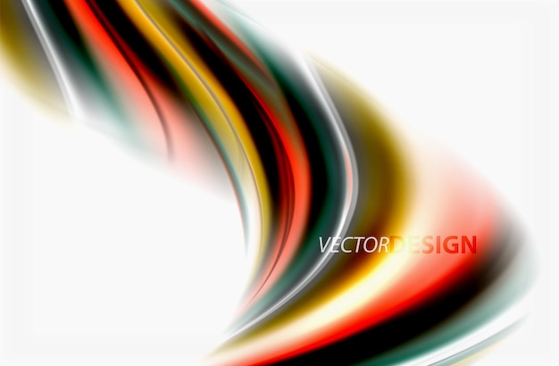 Vector color del arco iris ondas vectoriales borrosas fondo abstracto ilustración artística vectorial para la presentación de la aplicación papel tapiz banner o cartel