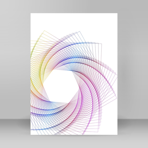 Color del arco iris suave Fondo lineal Elementos de diseño Líneas poligonales Guilloche La capa protectora para billetes plantilla de diplomas y certificados Ilustración vectorial EPS 10