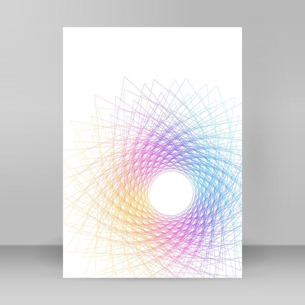 Color del arco iris suave Fondo lineal Elementos de diseño Líneas poligonales Guilloche La capa protectora para billetes plantilla de diplomas y certificados Ilustración vectorial EPS 10