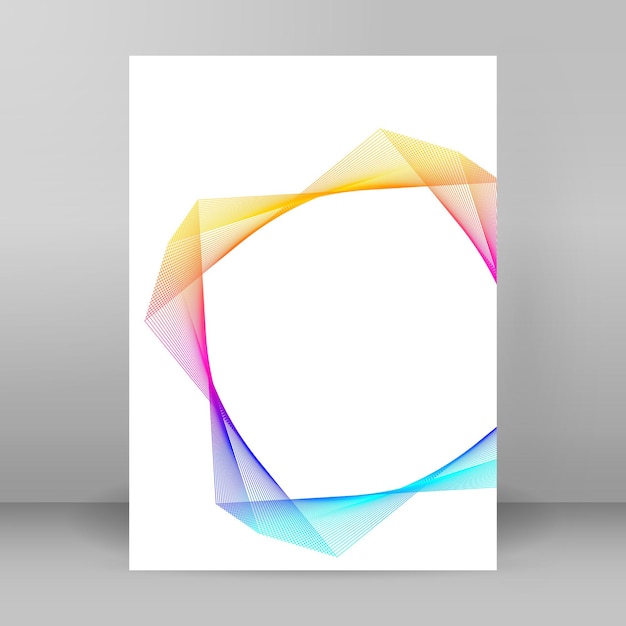 Color del arco iris suave Fondo lineal Elementos de diseño Líneas poligonales Guilloche La capa protectora para billetes plantilla de diplomas y certificados Ilustración vectorial EPS 10