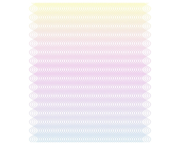 Color de arco iris suave Fondo lineal Elementos de diseño Líneas poligonales Guilloche Capa protectora para billetes plantilla de diplomas y certificados Ilustración vectorial EPS 10