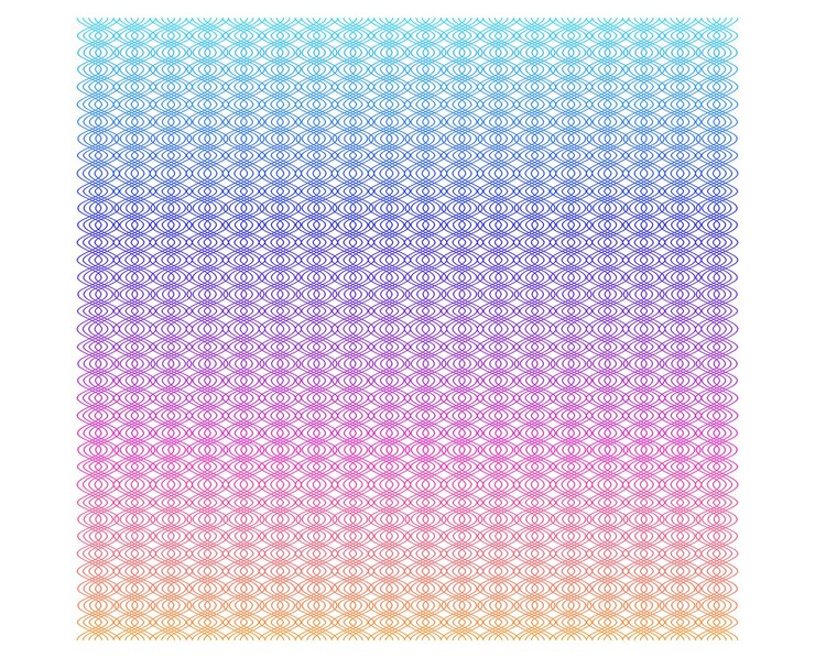 Vector color de arco iris suave fondo lineal elementos de diseño líneas poligonales guilloche capa protectora para billetes plantilla de diplomas y certificados ilustración vectorial eps 10