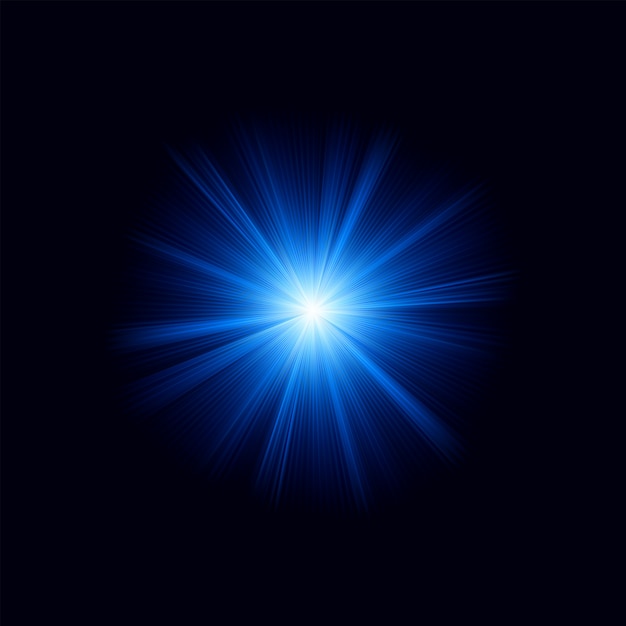 Vector color azul con explosión. archivo incluido