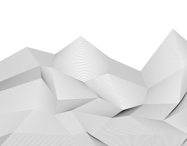Color blanco fondo negro elementos de diseño lineal líneas poligonales capa protectora para certificados de billetes plantilla vectorial líneas vectoriales de diferentes espesores de delgado a grueso EPS 10