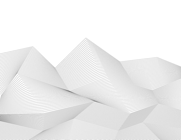 Color blanco fondo negro elementos de diseño lineal líneas poligonales capa protectora para certificados de billetes plantilla vectorial líneas vectoriales de diferentes espesores de delgado a grueso EPS 10