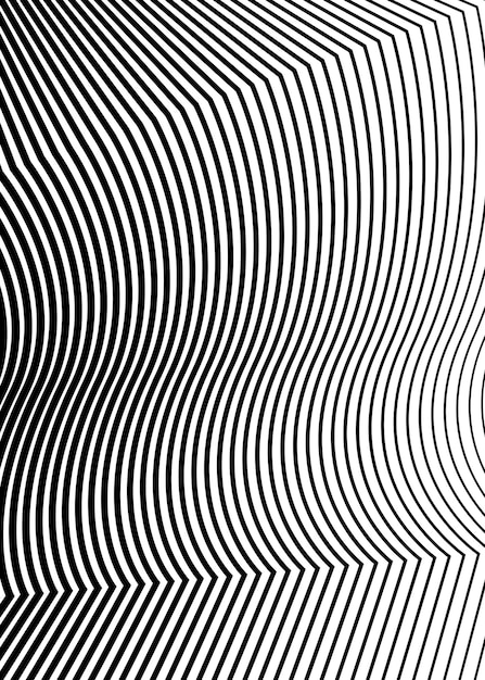 Color blanco fondo negro elementos de diseño lineal líneas poligonales capa protectora para certificados de billetes plantilla vectorial líneas vectoriales de diferentes espesores de delgado a grueso EPS 10