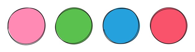 Color blob banner ilustración vectorial aislado en blanco