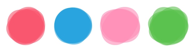 Color blob banner ilustración vectorial aislado en blanco