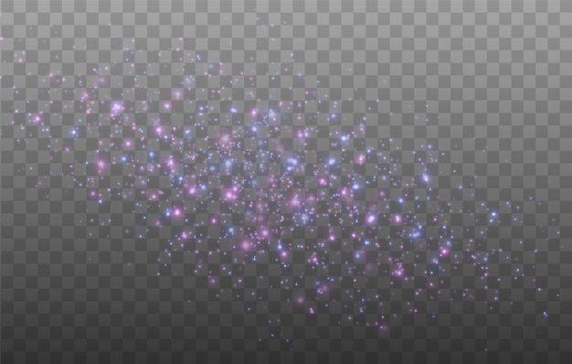 El color brilla en el fondo Vector de partículas brillantes