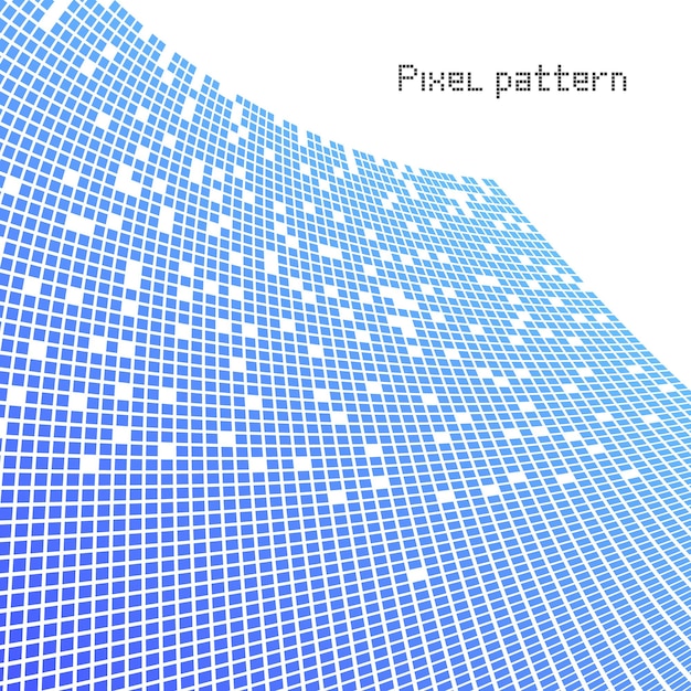 Color de degradado de fondo de patrón de píxeles vectoriales