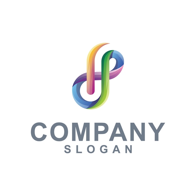 color del degradado del logotipo de la letra h