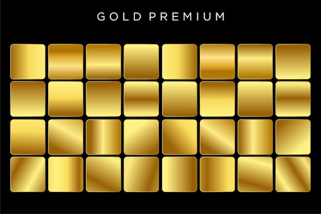 Vector color dorado premium