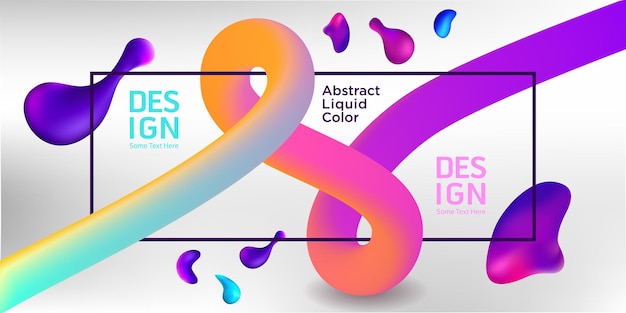 Color de fondo de la bandera de venta Liquify Fluid