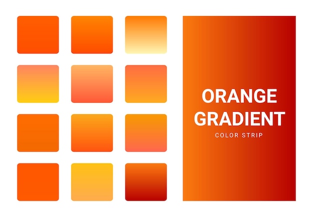 El color de la franja es de gradiente naranja.