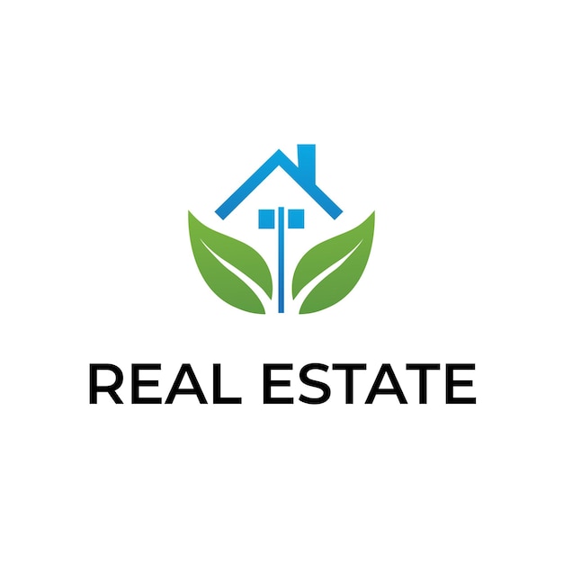 color de gradiente Diseño de logotipo moderno de edificios inmobiliarios