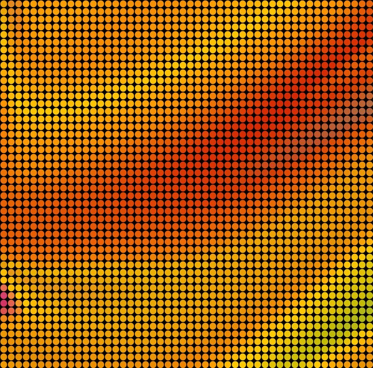 Vector color del gradiente vectorial punto de fondo eps