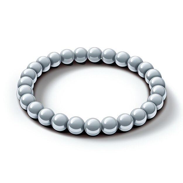 Vector color gris pulsera vector plano fondo blanco aislado