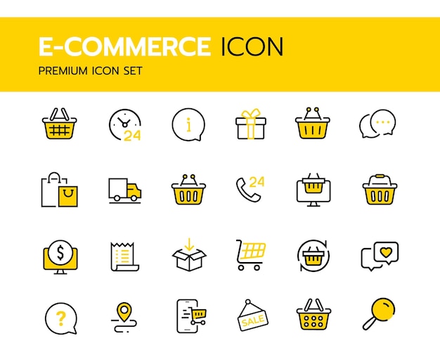Color del icono de comercio electrónico