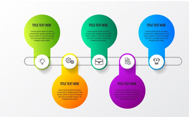 Color infografía moderna