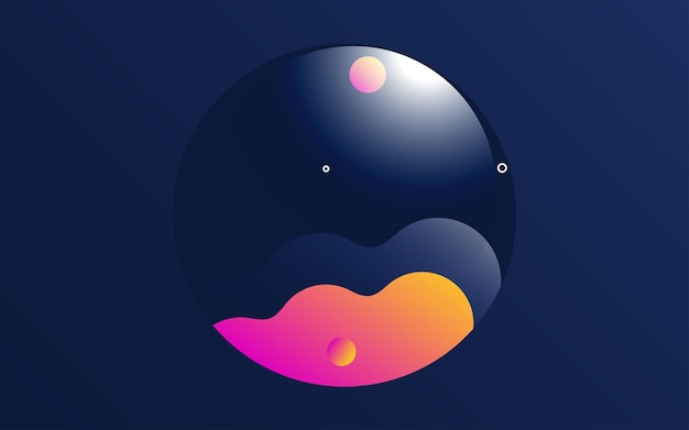Color líquido Banner cubre Composición de formas fluidas Carteles de diseño futurista vector Ilustración