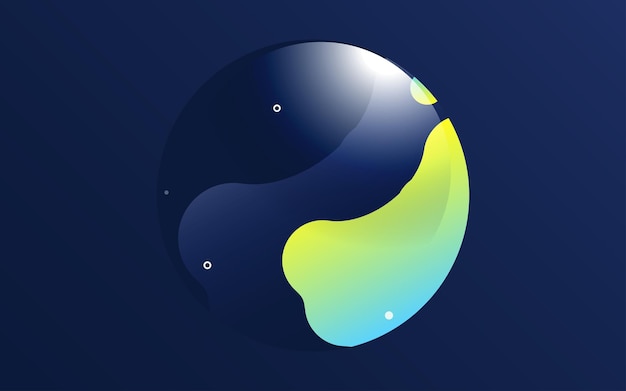 Color líquido Banner cubre Composición de formas fluidas Carteles de diseño futurista vector Ilustración