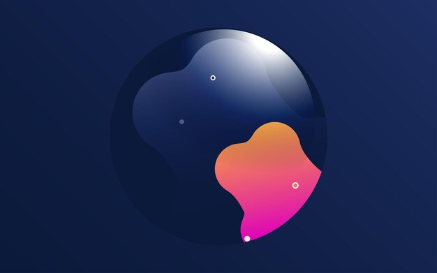 Color líquido Banner cubre Composición de formas fluidas Carteles de diseño futurista vector Ilustración